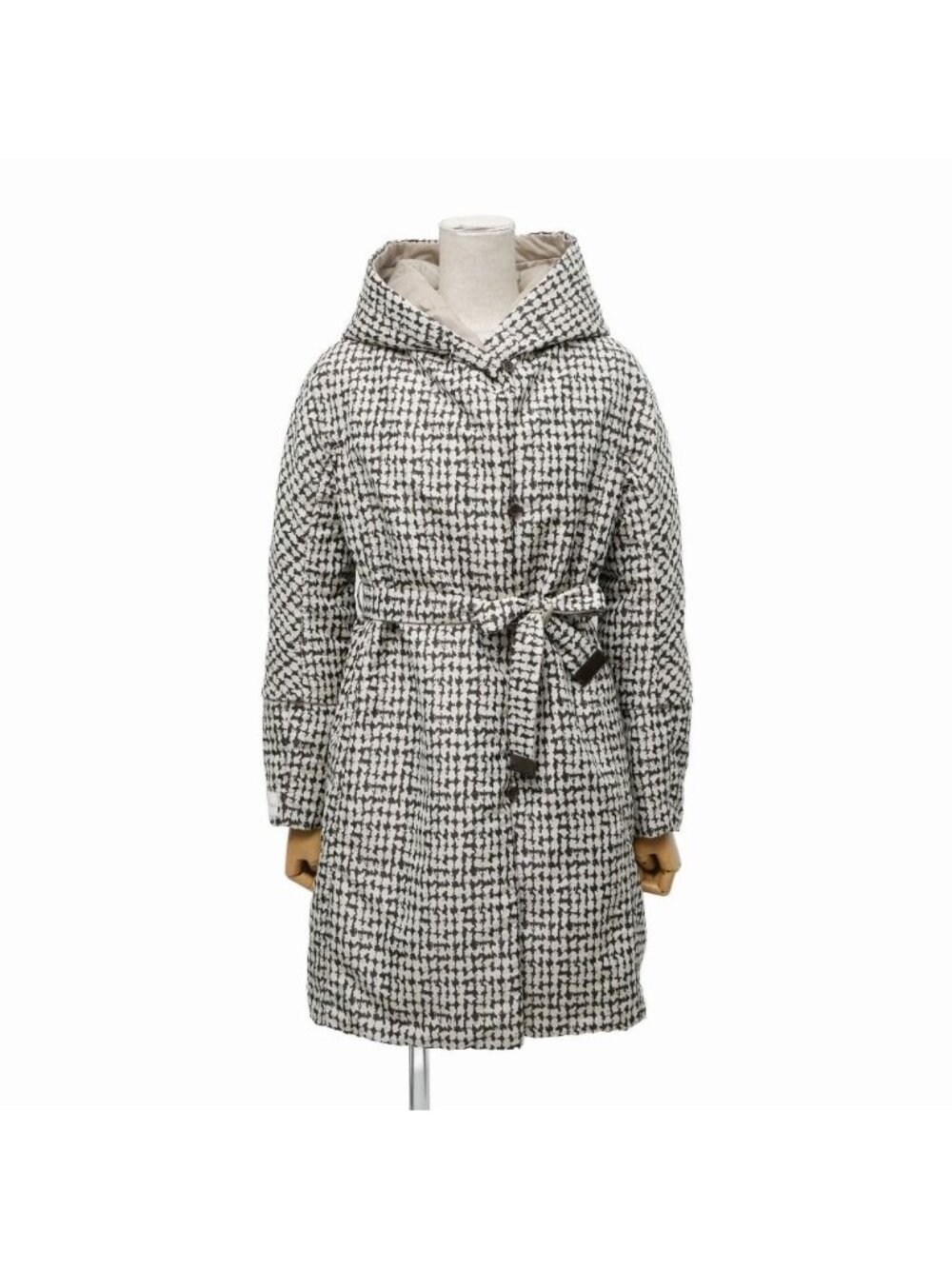 Max Mara S Coat 38 Reversible Goose Down Belted